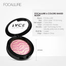 Blush facialde 6 cores para bochechas naturais