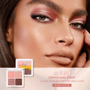 Paleta de sombras glitter brilhante pigmento fosco à prova d'água