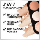 Paleta de iluminador de blush